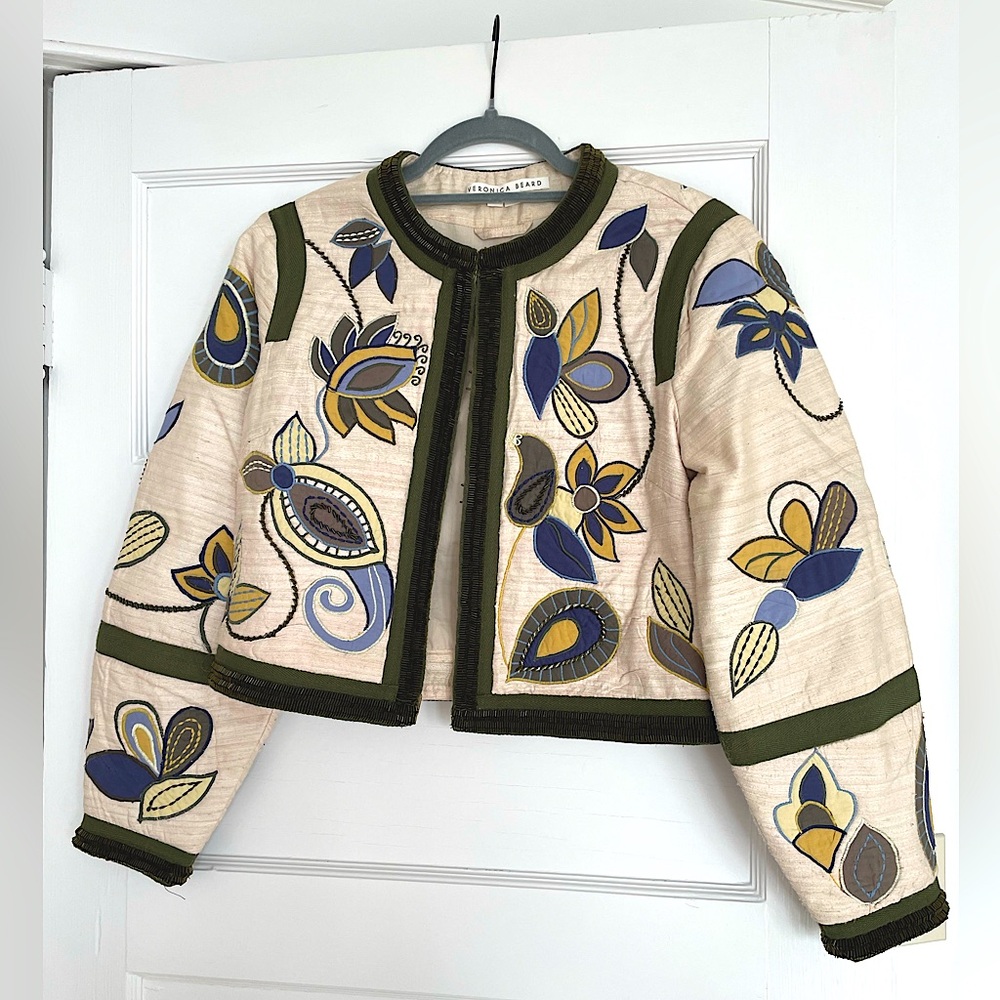 Veronica Beard Benicia Embroidered and Beaded Jacket